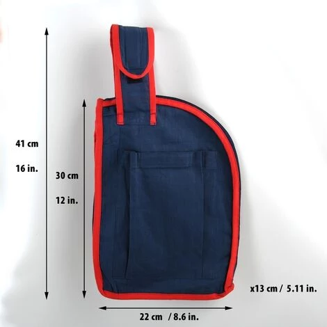 MSV Housse Pour Fer à Repasser 100% Coton Bleu & Rouge - Bleu 3 MSV Housse Pour Fer à Repasser 100% Coton Bleu & Rouge - Bleu – Image 3