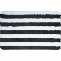 MSV Tapis De Bain Microfibre 50x80cm SEAUVILLE Gris Foncé - Gris