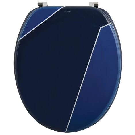 MSV Abattant WC MDF ORIGAMI Bleu - Charnières Inox - Bleu 1 MSV Abattant WC MDF ORIGAMI Bleu - Charnières Inox - Bleu