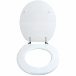 MSV Abattant WC MDF NYALA - Charnières Inox - Noir -Promos MSV Magasin 38696267 3