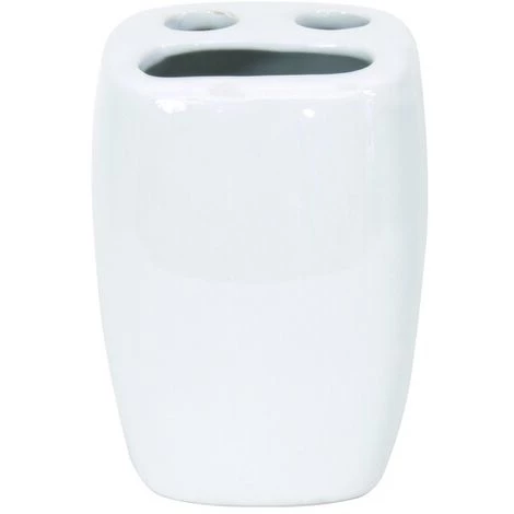 MSV Ensemble 4 Accessoires De Salle De Bain Céramique CLASSIC Blanc - Blanc 2 MSV Ensemble 4 Accessoires De Salle De Bain Céramique CLASSIC Blanc - Blanc – Image 2