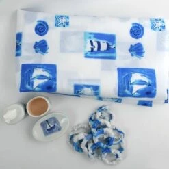 MSV Lot De D'accessoires De Salle De Bain BATEAUX Bleu & Blanc - Bleu 8 MSV Lot De D'accessoires De Salle De Bain BATEAUX Bleu & Blanc - Bleu -Promos MSV Magasin 41437425 4