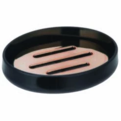 MSV Porte Savon PS & PP LENA Noir Cuivré - Noir