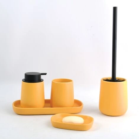 MSV Porte Savon Céramique MAONIE Safran Mat - Safran 2 MSV Porte Savon Céramique MAONIE Safran Mat - Safran – Image 2