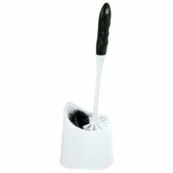 MSV - Porte Brosse Wc Avec Goupillon Et Son Socle Taupe