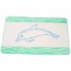 MSV Tapis De Bain Acrylique Avec Semelle En Latex 50x80cm Bleu & Blanc - Bleu