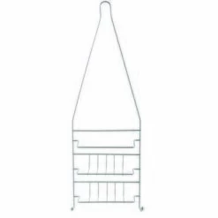 MSV Étagère De Douche à étage Chrome - Chromé