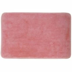 MSV Tapis De Bain Acrylique Avec Semelle En Latex 50x80cm Saumon - Rose