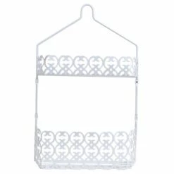 MSV Étagère De Douche 2 Niveaux Acier Blanc Agadir - Blanc