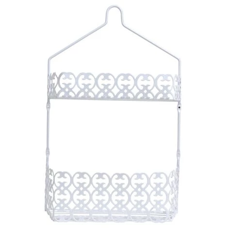 MSV Étagère De Douche 2 Niveaux Acier Blanc Agadir - Blanc 1 MSV Étagère De Douche 2 Niveaux Acier Blanc Agadir - Blanc