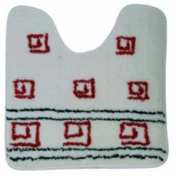 MSV Tapis De Bain WC & Lavabo Acrylique Avec Semelle En Latex 50x50cm Multicolore - Multicolor