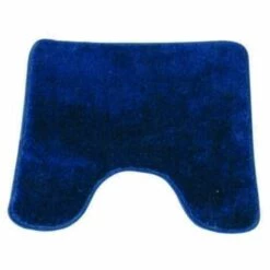 MSV Tapis De Bain Acrylique Avec Semelle En Latex 50x50cm Bleu Marine - Bleu
