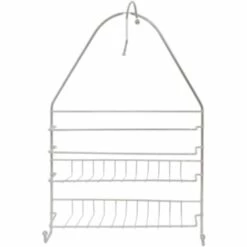 MSV Etagère De Douche à Fixer 2 Niveaux En Inox - Gris