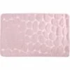 MSV Tapis De Bain Microfibre PEBBLE 50x80cm Rose Pastel - Rose