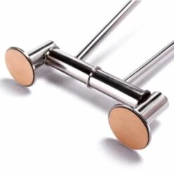 MSV Porte Serviettes Double Mural En Inox SUMBA Chromé - Chromé -Promos MSV Magasin 46475729 3