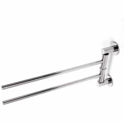 MSV Porte Serviettes Double Mural En Inox SUMBA Chromé - Chromé -Promos MSV Magasin 46475729 4