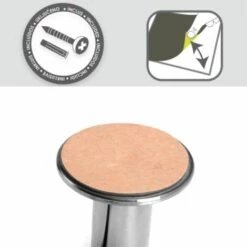 MSV Porte Serviettes Mural En Inox SUMBA 53cm Chromé - Chromé -Promos MSV Magasin 46475736 4