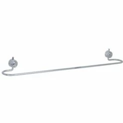 MSV Porte Serviettes Mural SIMPLY Chromé - Gris