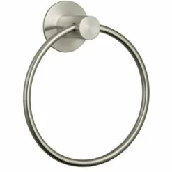 MSV Anneau Porte Serviettes Mural En Inox SIWA Brossé - Gris