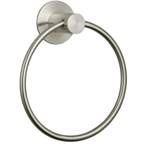 MSV Anneau Porte Serviettes Mural En Inox SIWA Brossé - Gris 1 MSV Anneau Porte Serviettes Mural En Inox SIWA Brossé - Gris