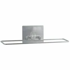 MSV Porte Serviettes Mural Sans Perçage Inox Chromé - Chromé