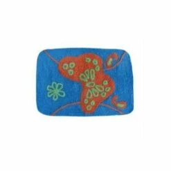 MSV 140504 Tapis Coton Motif Papillon 60 X 40 X 0,1 Cm