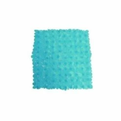 MSV 140178 Galet Tapis De Bain Acrylique + Latex Bleu 54 X 54 X 0,1 Cm