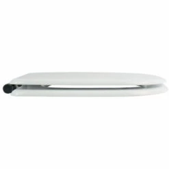 MSV Siège De Bain De MDF Blanc Fermeture Lente Avec Charnières En Acier Inoxydable, Propre 8 MSV Siège De Bain De MDF Blanc Fermeture Lente Avec Charnières En Acier Inoxydable, Propre -Promos MSV Magasin 52532433 4