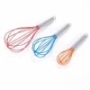 MSV Lot De 3 Fouets De Cuisine En Inox Rouge, Bleu & Orange - Multicolor