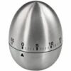 MSV Minuteur De Cuisine Inox En Forme D'œuf - Gris