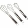MSV Lot De 3 Fouets De Cuisine En Inox - Gris
