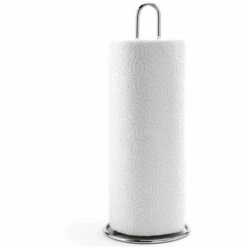 MSV Porte Rouleau Essuie Tout Acier Chromé - Gris