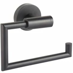 MSV Porte Rouleau Papier Wc Mural ABBY Acier Noir Mat - Noir