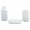 MSV Ensemble 3 Accessoires De Salle De Bain ISI Blanc - Blanc