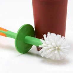 MSV Fleur Brosse De WC Polypropylène Orange,Marron,Vert 13x13x49,5 Cm -Promos MSV Magasin 54537751 3