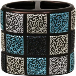 MSV Porte-Brosse à Dents Delhi En Polyresine, Multicoloré, 30 X 20 X 15 Cm