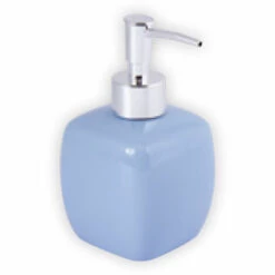 MSV Distributeur De Savon Louise Pastel Couleur Uni Bleu