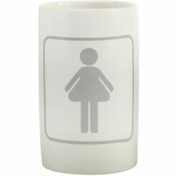 Verre En Céramique MSV M / F Blanc Et Gris