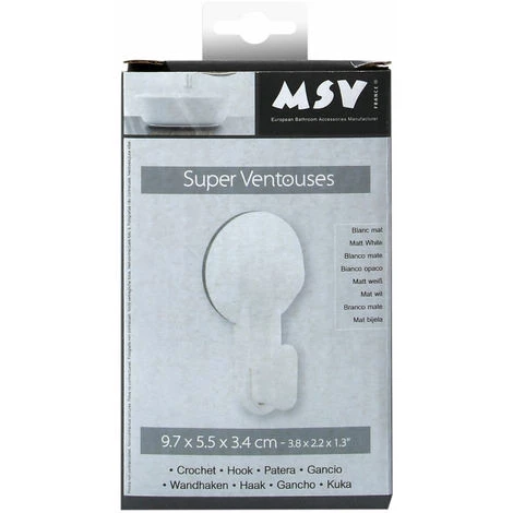 MSV Crochet ABS Blanc Mat 2 MSV Crochet ABS Blanc Mat – Image 2