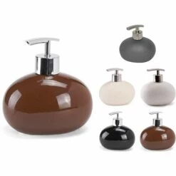 MSV, Céramique, Distributeur De Savon Brun
