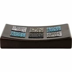 MSV Porte Savon Delhi En Polyresine, Multicoloré, 30 X 20 X 15 Cm