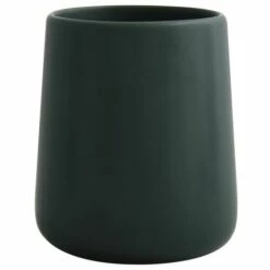 MSV Lot De 3 Accessoires De Salle De Bain En Céramique MAONIE Vert Foncé Mat - Vert -Promos MSV Magasin 57757115 3