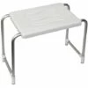 MSV Tabouret De Douche Blanc - Max 120kg - Blanc