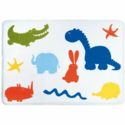MSV Mémoire De Tapis De Salle De Bain 50x70cm Zoo