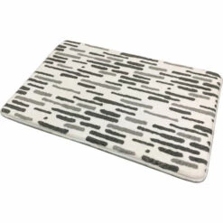 MSV Tapis De Bain LOFT En Mousse à Mémoire De Forme En Mousse à Mémoire, Gris, 50 X 70 X 15 Cm