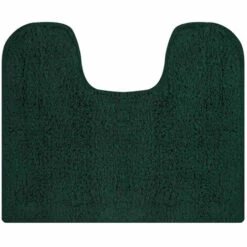 MSV TAPIS DE BAIN LAVABO & WC COTON 45X35CM VERT FONCÉ