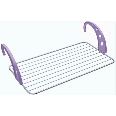 MSV Etendoir à Linge Spécial Balcon 10M Alu Coloris Assortis (Bleu, Vert Ou Violet) - Multicolor 2 MSV Etendoir à Linge Spécial Balcon 10M Alu Coloris Assortis (Bleu, Vert Ou Violet) - Multicolor – Image 2