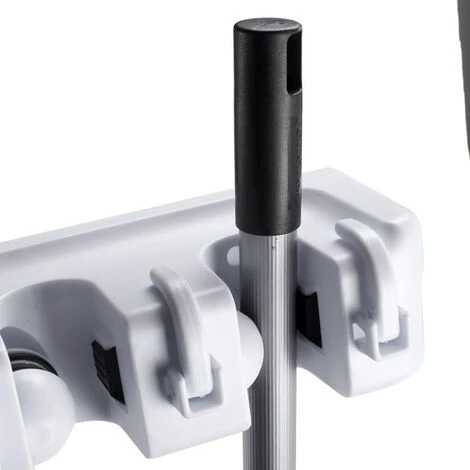 MSV Accroche Balais ABS 6 Crochets/5 Balais - Blanc 3 MSV Accroche Balais ABS 6 Crochets/5 Balais - Blanc – Image 3