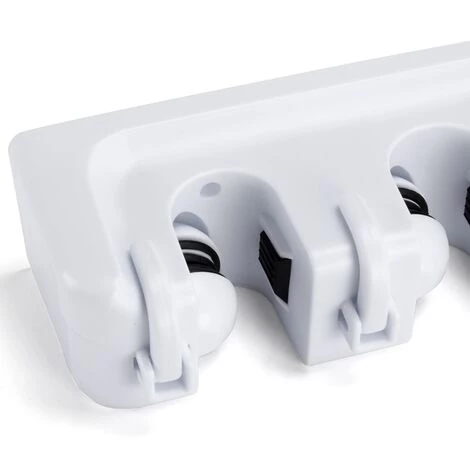 MSV Accroche Balais ABS 6 Crochets/5 Balais - Blanc 4 MSV Accroche Balais ABS 6 Crochets/5 Balais - Blanc – Image 4