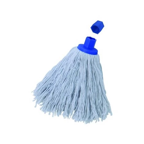 MSV Frange à Serpillière De Rechange En Coton 250gr Blanc Embout Héxagonal - Blanc 2 MSV Frange à Serpillière De Rechange En Coton 250gr Blanc Embout Héxagonal - Blanc – Image 2